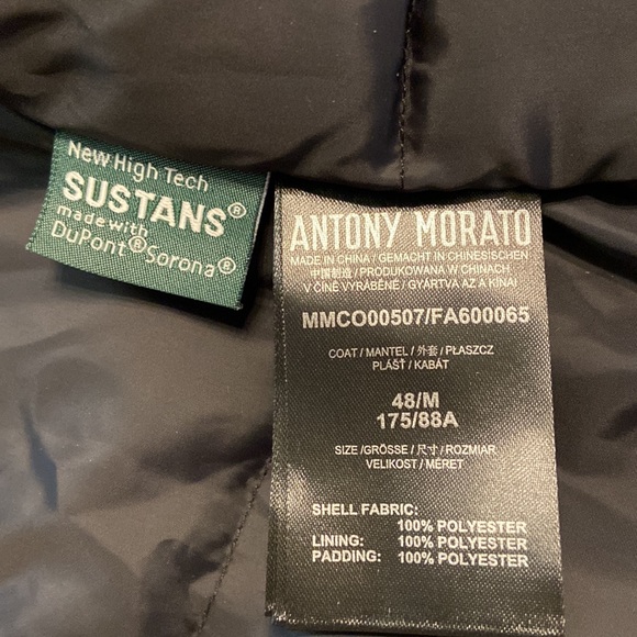 Antony Morato Sport Collection Man Jacket size 48/M brand new with tags - Picture 5 of 16